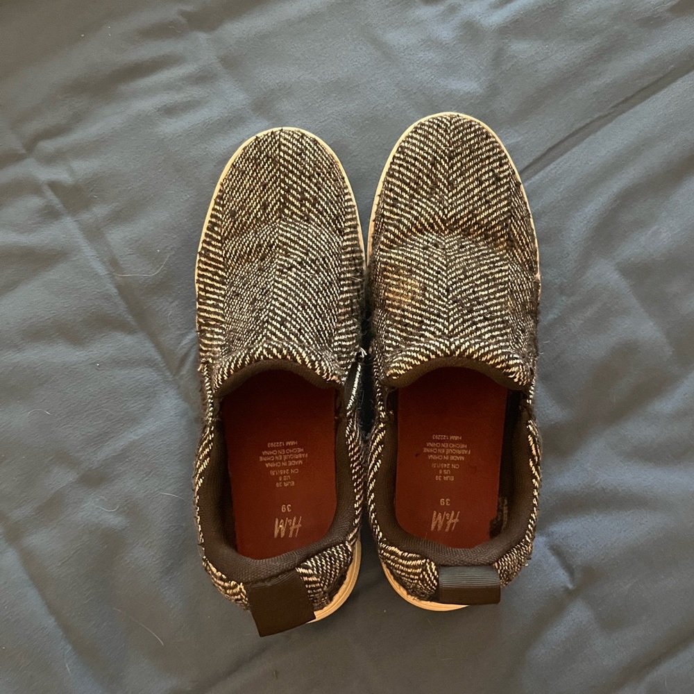 H&M Black and White Slip on Sneakers